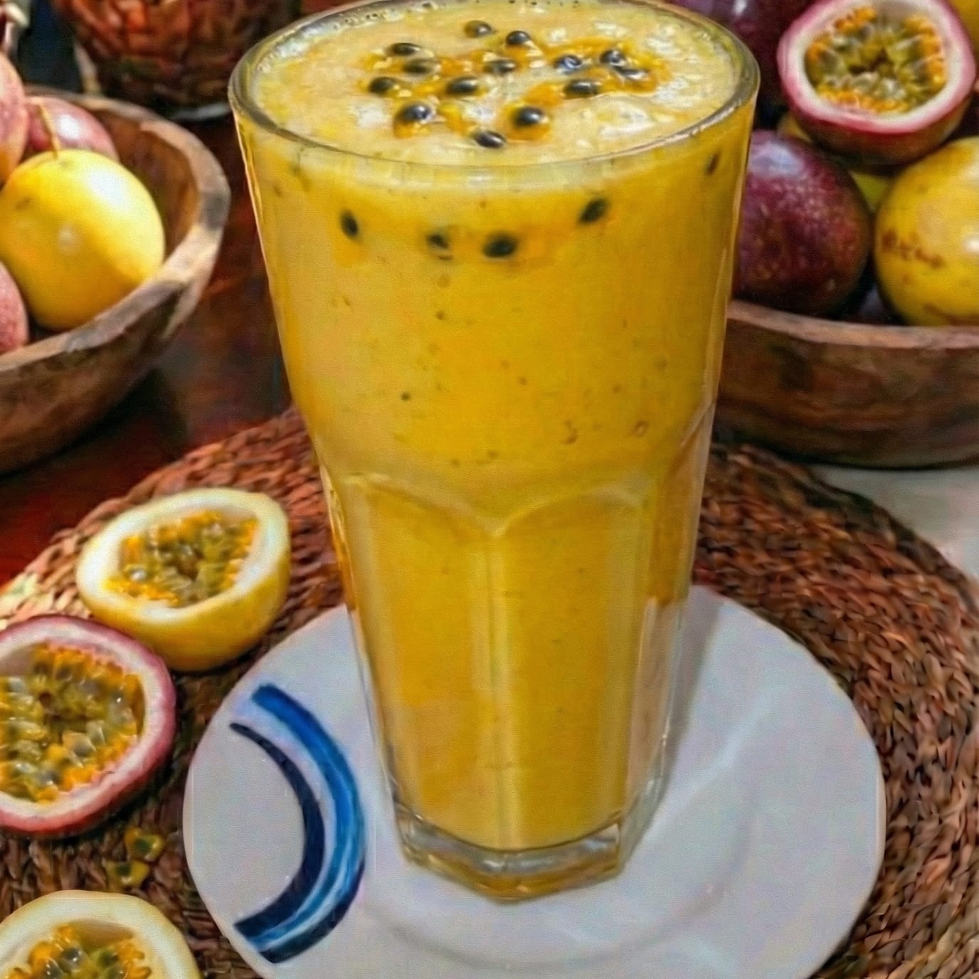 Malteada de maracuyá